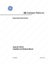 GE 90-30 PLC Installation And Hardware Manual