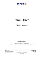 Imperx VCE-PRO User Manual