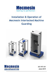 Mecmesin 815-006+G Installation & Operation Manual