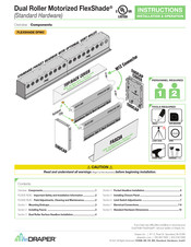 Draper FlexShade DFMO Instructions Manual