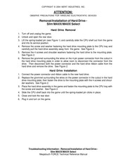 Merit Slim MAXX Removal/Installation Instructions