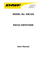 DNF Controls SW1X8 User Manual