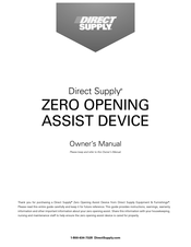 Direct Supply ZERO OPENING ASSIST Owner's Manual