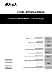 Rotex RRHQ008BAV3 Installation Manual