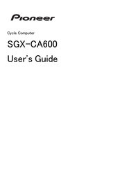 Pioneer SGX-CA600 User Manual