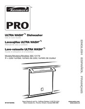 Kenmore ULTRA WASH HE 6513173K706 Use & Care Manual