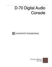 AudioArts Engineering D-70 Technical Manual