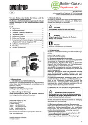 oventrop Regufloor HW Installation And Operating Instructions Manual