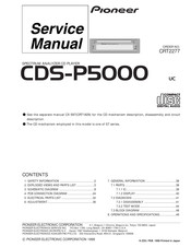 Pioneer CDS-P5000 UC Service Manual