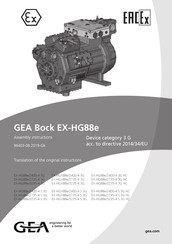 GEA Bock EX-HG88e Series Assembly Instructions Manual