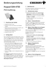 Cherry G84-4700 PS/2 User Manual