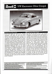 REVELL VW Karmann Ghia Coupe Manual