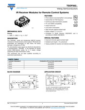 Vishay TSOP362 Series Quick Start Manual
