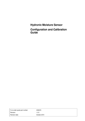 Hydronix Hydro-Probe Orbiter Configuration And Calibration Manual