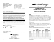 Allied Telesis AT-PB200 Series Quick Install Manual