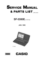 Casio SF-5300E Service Manual & Parts List