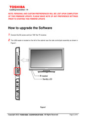 Toshiba 24W1334G How To Upgrade The Software
