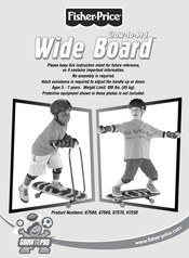 Fisher-Price Grow-to-Pro Wide Board H7250 Instruction Sheet