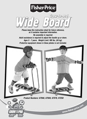 Fisher-Price Grow-to-Pro Wide Board G7569 Instruction Sheet