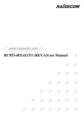 Raisecom RC953-4FE8E1T1-BL User Manual