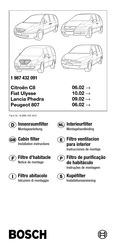 Bosch 1 987 432 091 Installation Instructions Manual