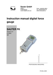 Sauter Fk 100 Manuals Manualslib