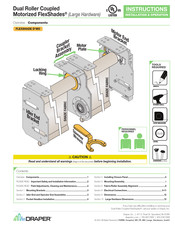 Draper FlexShade D MO Series Installation & Operation Instructions