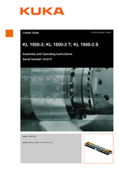 Kuka KL 1500-3 S Assembly And Operating Instructions Manual