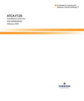 Emerson ATCA-F120 Installation And Use Manual