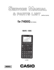 Casio ZX-930A Service Manual & Parts List