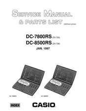 Casio DC-7800RS Service Manual & Parts List