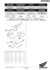 Honda 08T50-MCS-8000 Installation Instructions Manual