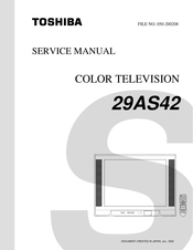 Toshiba 29AS42SVM Service Manual