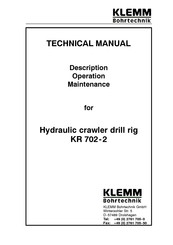 KLEMM KR 702-2 Technical Manual