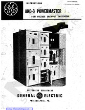 GE POWERMASTER AKD-5 Instructions Manual