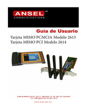 Ansel MIMO PCI 2614 Manual