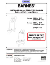 Crane Barnes 3SE3042L Installation And Operation Manual