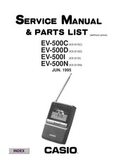Casio EV-500I Service Manual & Parts List