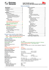 FAAST 8100 Nstallation And Maintenance Instructions