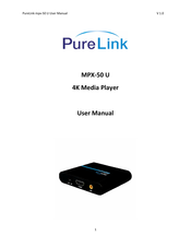 PureLink MPX-50 U User Manual