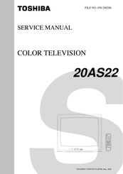 Toshiba 20AS22 Service Manual