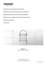 Cordivari Retro II Operating Instructions Manual