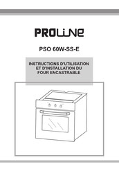 Proline PSO 60W-SS-E Operating And Installation Instructions