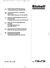 EINHELL 43.111.50 Assembly Instructions/Operating Instructions