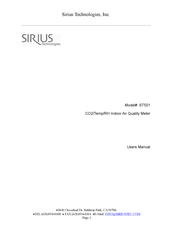 Sirius Technologies ST501U User Manual