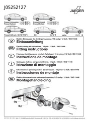 Jaeger J05252127 Fitting Instructions Manual