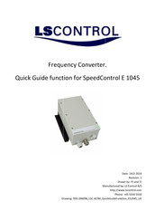 LS Control SpeedControl E 1045 Quick Manual