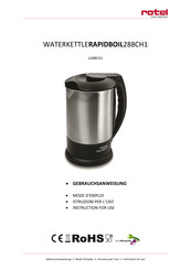 Rotel U288CH1 Instructions For Use Manual