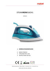 Rotel STEAMIRON916CH1 Instructions For Use Manual