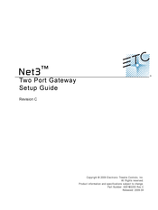 ETC Net3 Conductor Setup Manual